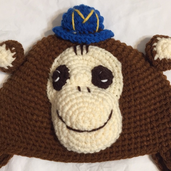 Crochet hat monkey - Picture 2 of 9
